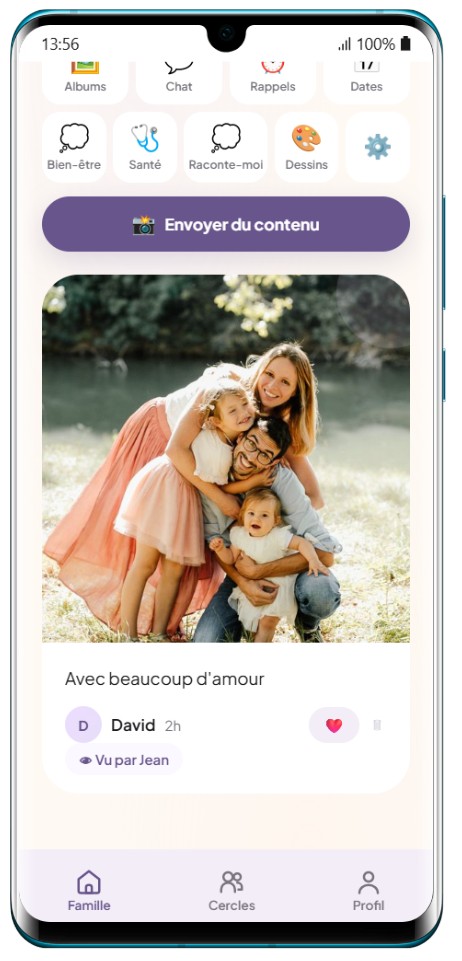 👨‍👩‍👧 Côté famille — le cercle